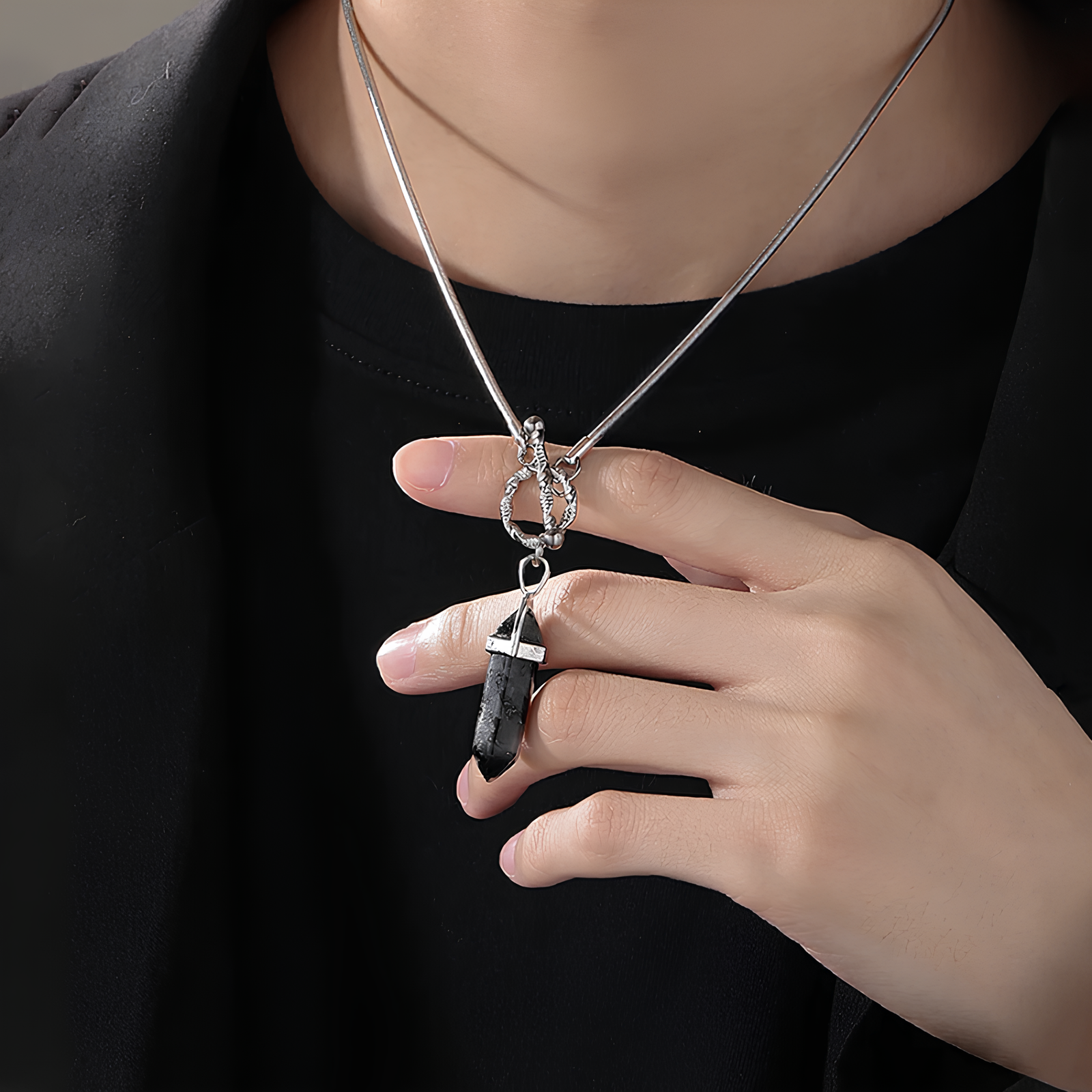 Onyx Shard Necklace