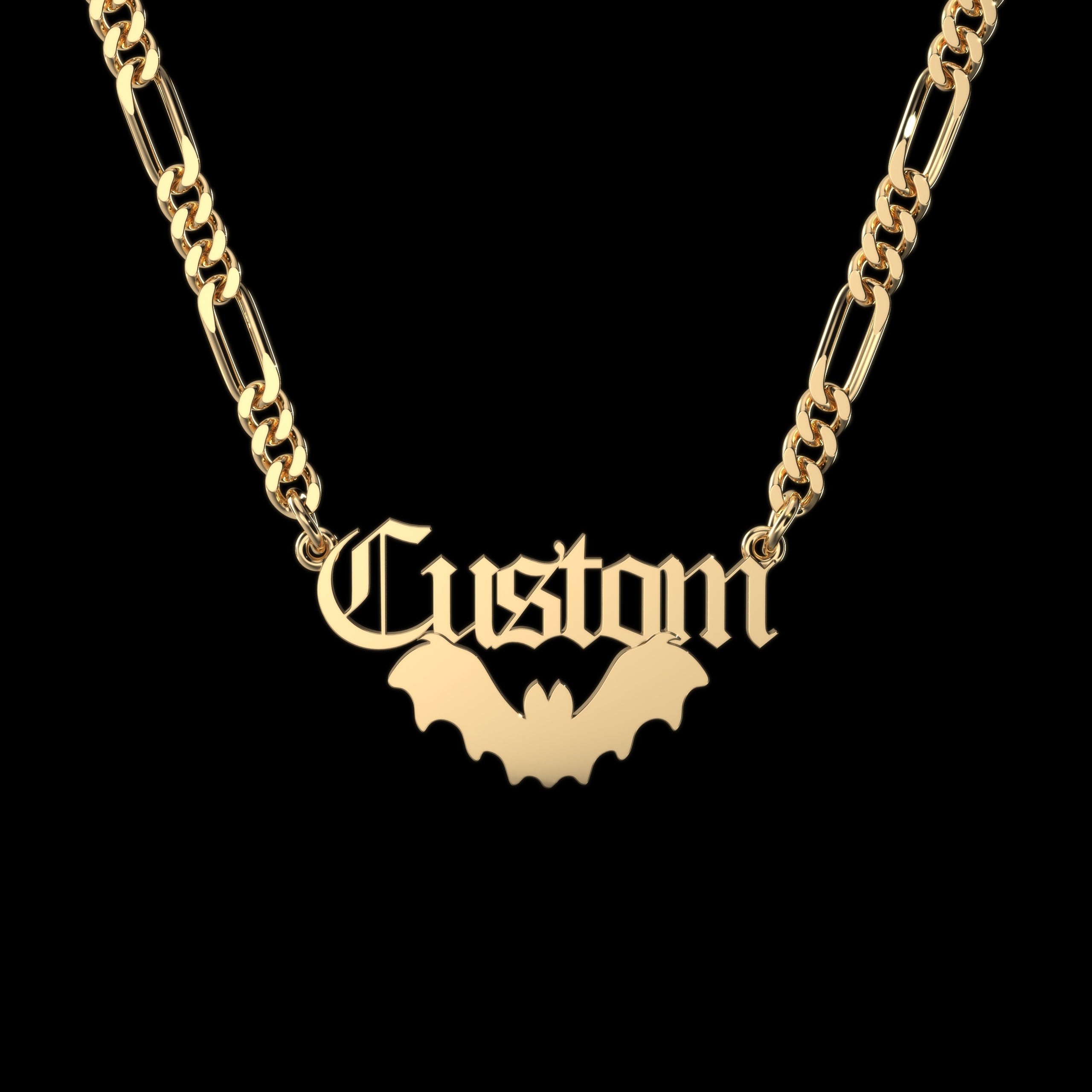 Bat Personalized Necklace