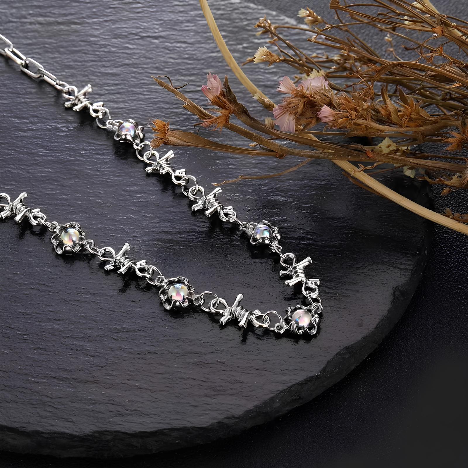 Opal Barb Necklace
