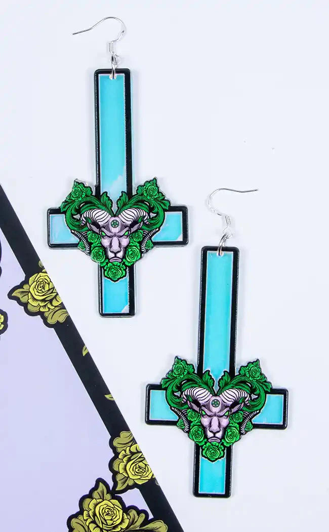 The Devil Herself Holographic Earrings